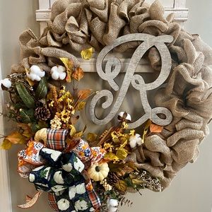 24” Custom Fall Wreath 🍂